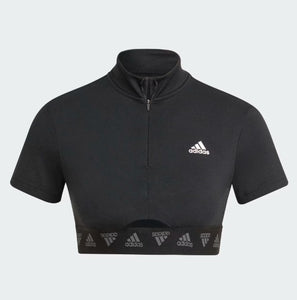 ADIDAS Top/Polo Deportivo Corto Hiperglam Zip (Talla M)