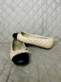ALDO Ballerinas Crema/Negro (Talla 6.5 US)