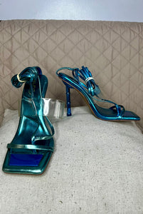 ALDO Tacos Celeste con Transparencia (Talla 6.5, 7.5, 8.5 US)