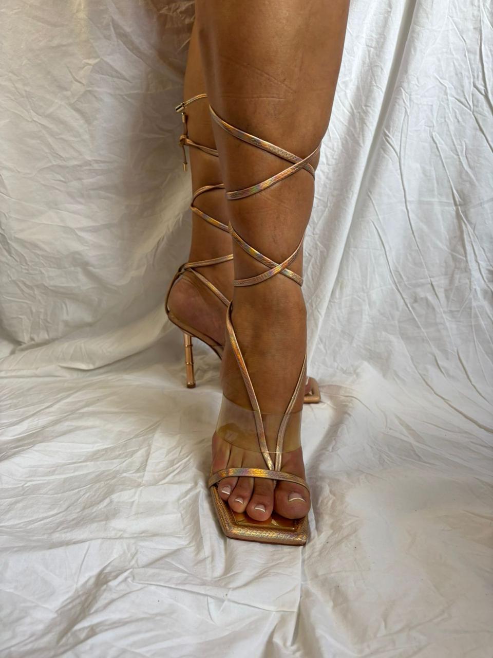 ALDO Tacos Dorados con Transparencia (Talla 6.5, 9 US)