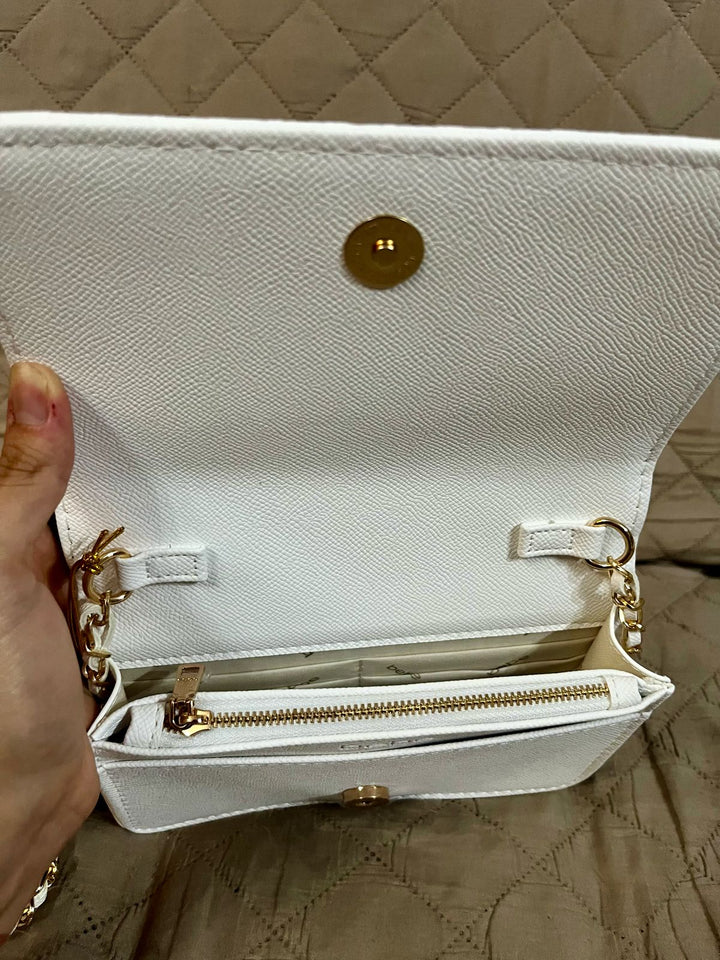BEBE Cartera Cecil Emboss Blanco
