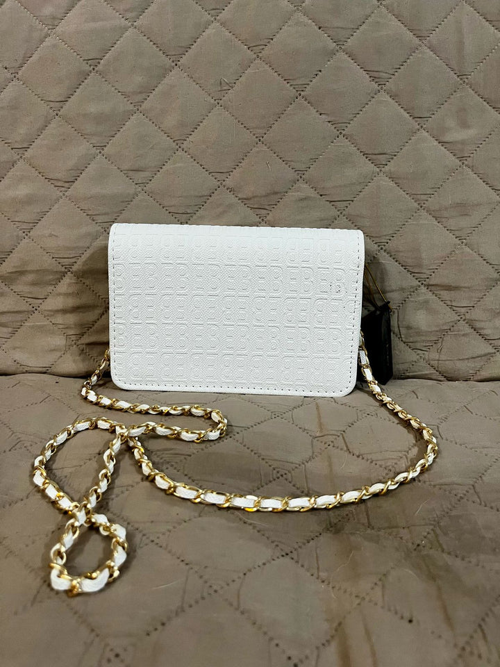 BEBE Cartera Cecil Emboss Blanco