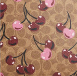 COACH Cartera Canvas Cherry Print
