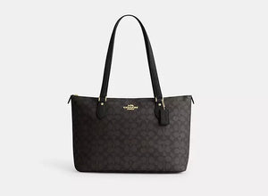 COACH Cartera Canvas Negro