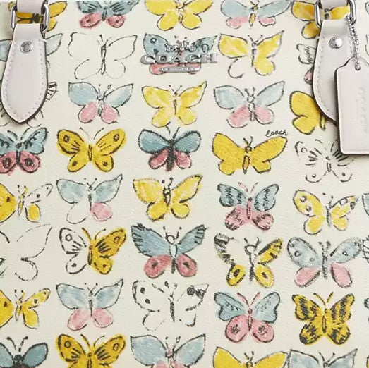 COACH Cartera Gallery Butterfly Print