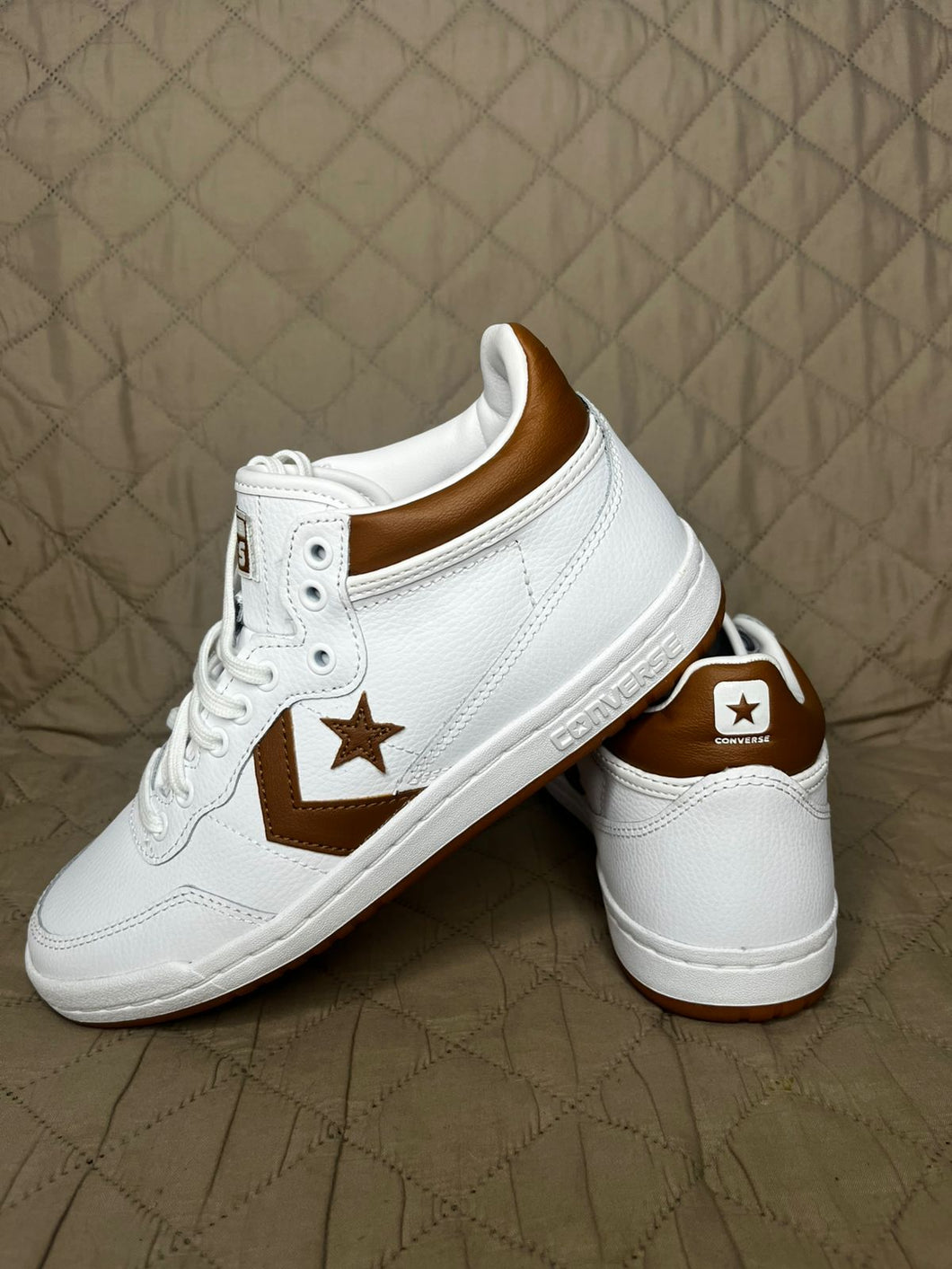 CONVERSE Zapatillas Blancas con Marrón (Talla 6.5 US)