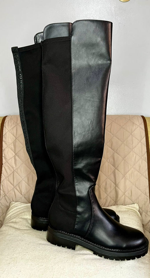 GUESS Botas Altas Negras (Talla 5.5 US)