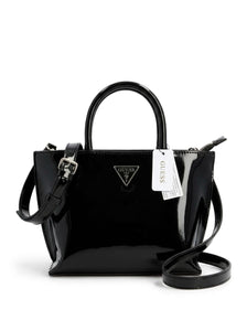 GUESS Cartera Manite Charol Negro
