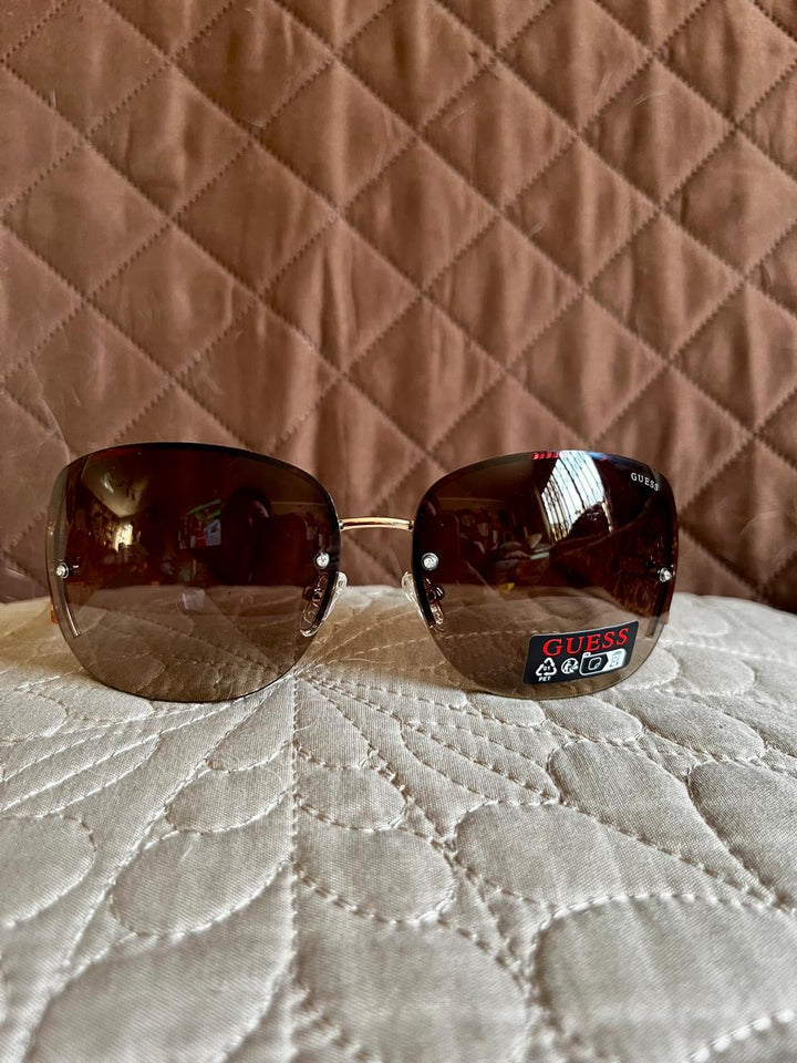 GUESS Lentes de Sol Naranja Transparente (Mujer)