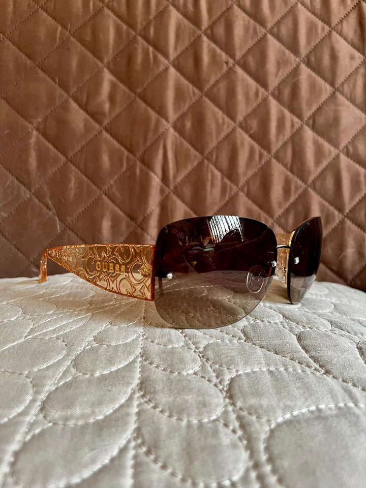 GUESS Lentes de Sol Naranja Transparente (Mujer)