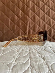 GUESS Lentes de Sol Naranja Transparente (Mujer)
