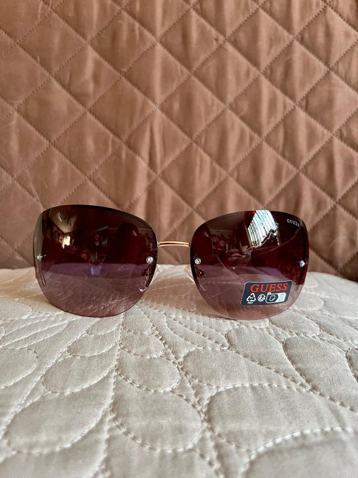 GUESS Lentes de Sol Transparente Rosado (Mujer)