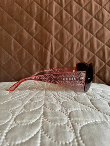 GUESS Lentes de Sol Transparente Rosado (Mujer)