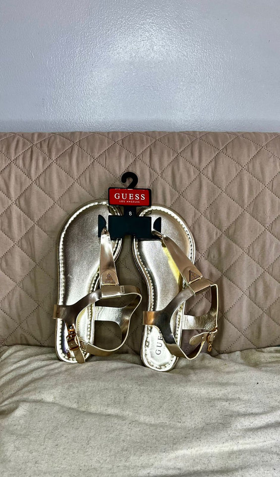 GUESS Sandalias Doradas (Talla 8 US)