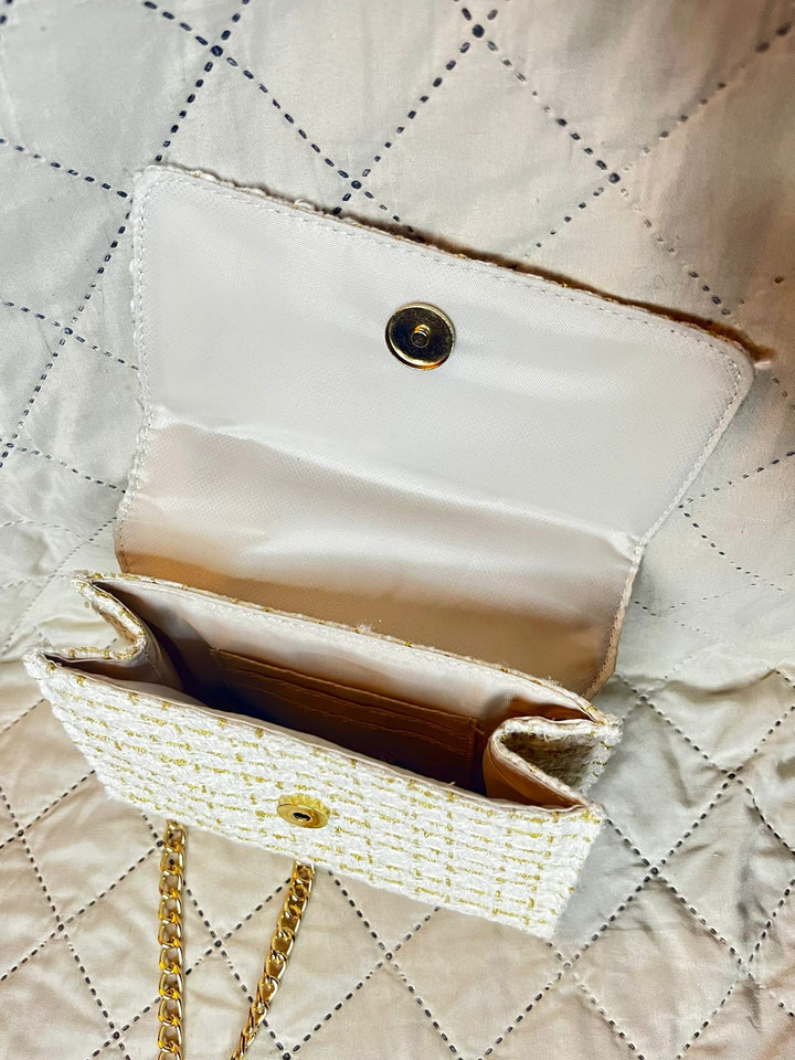 GUESS Cartera Stella Blanco/Dorado