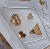 GUESS Zapatilla Wgladay-C Blanco/Rosa (Talla 8 US)