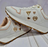 GUESS Zapatilla Wgladay-C Blanco/Rosa (Talla 8 US)