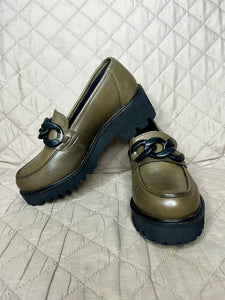 HUSH PUPPIES Mocasínes Verde Olivo (Talla 7 US)