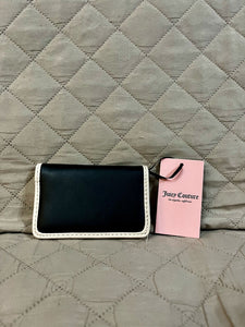 JUICY COUTURE Billetera Spring Fling Slim Negro/Beige