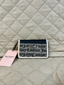 JUICY COUTURE Billetera Spring Fling Slim Negro/Beige