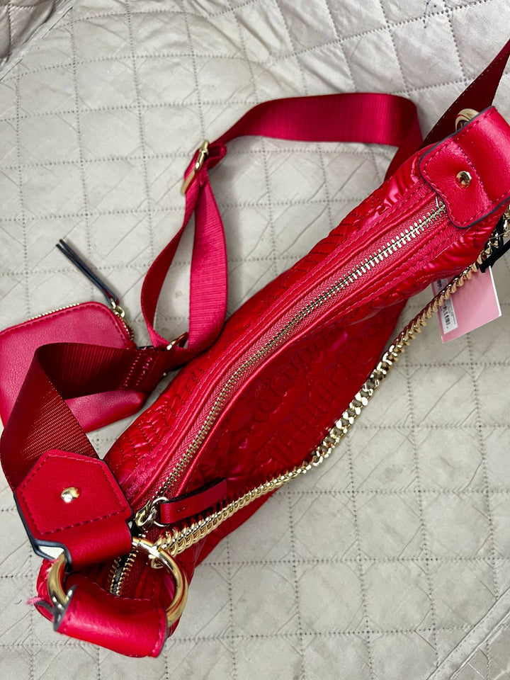 JUICY COUTURE Cartera Puff Halfmoon Rojo