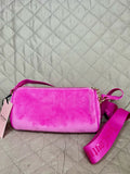 JUICY COUTURE Cartera Let It Shine Roll Bag Rosa