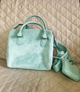 JUICY COUTURE Bolso Let It Shine Satchel Verde Agua