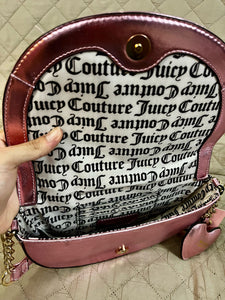 JUICY COUTURE Cartera Pretty Game Strong Crossbody Rosa Platinado