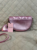 JUICY COUTURE Cartera Pretty Game Strong Crossbody Rosa Platinado