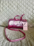 JUICY COUTURE Cartera Rosie Mini Barrel Rosa Metálico