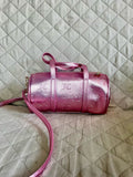 JUICY COUTURE Cartera Rosie Mini Barrel Rosa Metálico