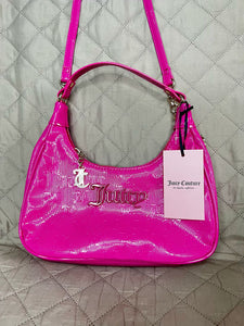 JUICY COUTURE Cartera Semi Charmed HOBO Rosa