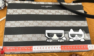 KARL LAFERFELD Cartera Maybelle Marrón/Negro