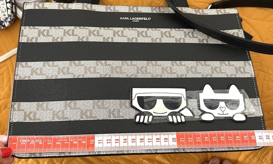 KARL LAFERFELD Cartera Maybelle Marrón/Negro