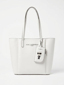 KARL LAGERFELD Cartera Totem Blanca con Monedero