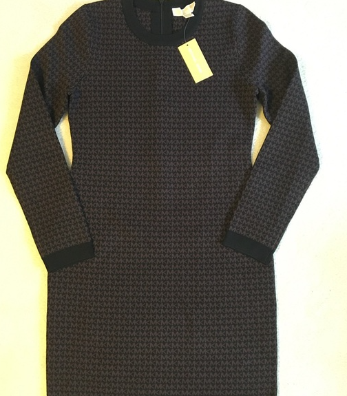 MICHAEL KORS Vestido Jacquard Marrón (Talla XS-S-M)