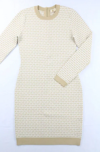 MICHAEL KORS Vestido Jacquard Nude (Talla S-M)