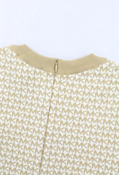 MICHAEL KORS Vestido Jacquard Nude (Talla S-M)