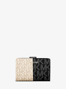 MICHAEL KORS Billetera Jet Set Travel Negro/Blanco