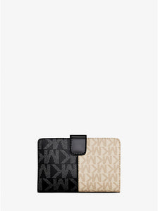 MICHAEL KORS Billetera Jet Set Travel Negro/Blanco