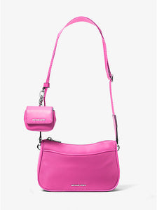 MICHAEL KORS Cartera Jet Set Travel Pequeña con Case para Airpods Fucsia