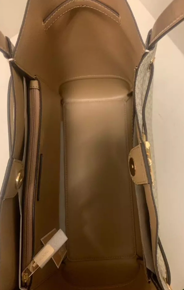 MICHAEL KORS Bolso Reed Vainilla con Dorado