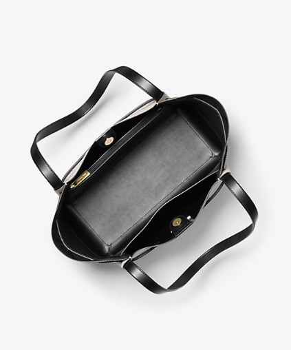 MICHAEL KORS Bolso Reed Vainilla con Negro