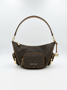 MICHAEL KORS Cartera en Forma Canguro Crossbody Marrón Monogram