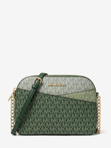 MICHAEL KORS Bolso Jet Set Travel Monogram Domo Verde