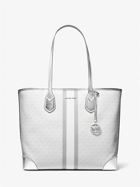 MICHAEL KORS Cartera Eva Grande Blanco/Plateado