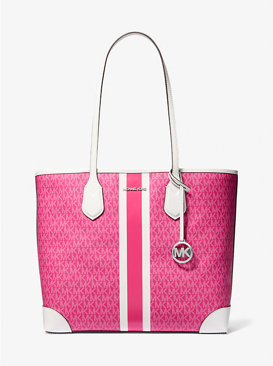 MICHAEL KORS Cartera Eva Grande Fucsia/Blanco