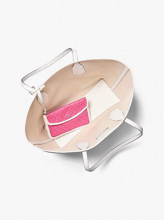 MICHAEL KORS Cartera Eva Grande Fucsia/Blanco