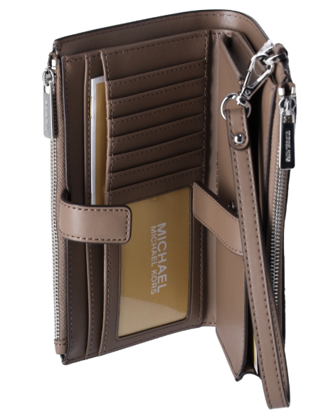 MICHAEL KORS Billetera Jet Set Travel Dusk Multi Marrón