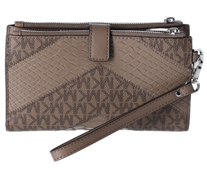 MICHAEL KORS Billetera Jet Set Travel Dusk Multi Marrón